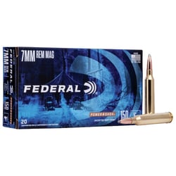 Federal Power-Shok 7mm Rem Mag 150gr Soft Point 20 Rounds