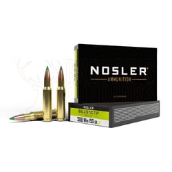 Nosler Ballistic Tip .308 Win 150gr Spitzer 20 Rounds