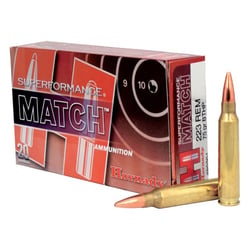 Hornady Superformance Match .223 Rem 75gr BTHP
