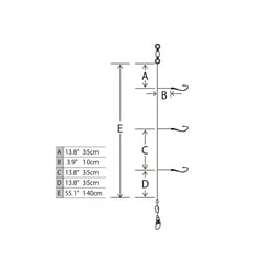 Hayabusa Blue Runner Sabiki Rig 3 Hooks #18