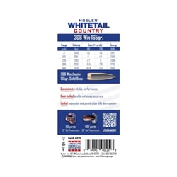 Nosler Whitetail Country .308 Win 165gr Solid Base SP 20 Rounds