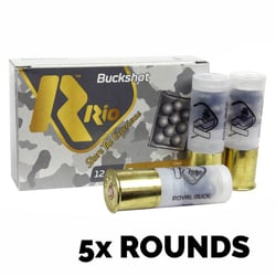 Rio Royal Buck 12ga 2 3/4" 12 Ball #1 Buckshot 5 Rounds