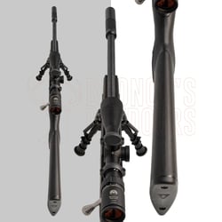 Tikka T1x MTR Left Hand .17 HMR + Burris Droptine Rimfire Scope 3-9x40 Ballistic Plex + 1/2-20 Suppressor + Hyskor Swivel Bipod 6-9"