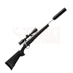 Howa Mini Stainless Steel 20" Threaded Black 6.5 Grendel + Panamax 3-9x40 Scope + Sonic Suppressor + Rifle Bag