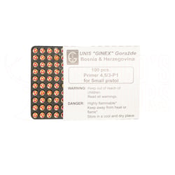 Ginex Small Pistol Primers 100 Count