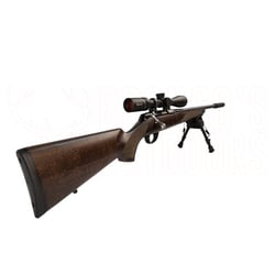 Tikka T1x Hunter .17 HMR 20" + Burris Droptine Rimfire 3-9x40mm Ballistic Plex Scope + Suppressor 1/2-20 Thread