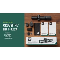 Vortex Crossfire HD Riflescope 1-4x24mm Illuminated Dead-Hold 2A BDC