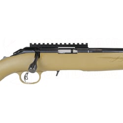Ruger American Ranch Rimfire Blued Threaded Tan .22 LR 16"