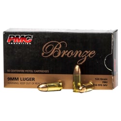 PMC Bronze 9mm Luger 124gr FMJ 1000 Rounds