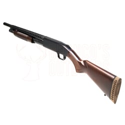 Mossberg 500 Retrograde Persuader Walnut Cyl Bore 12ga with Heat Shield