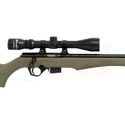 Rossi 8122M Green Stock .22 WMR + 3-9x40 Scope + Suppressor