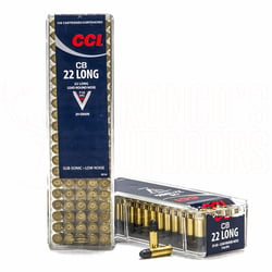 CCI .22 CB Long 29gr LRN 100 Rounds