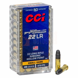 CCI Suppressor .22 LR 45gr HP 50 Rounds