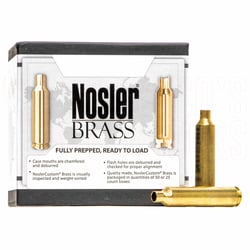 Nosler Custom Cartridge Brass - Ready to Load Precision Engineered Cases