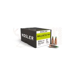 Nosler Ballistic Tip Hunting Projectiles .30 Cal .308" 125gr 50 Rounds