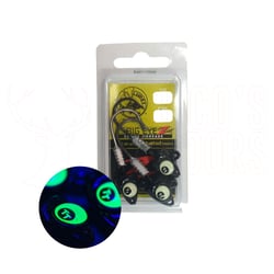 TT Lures Big Eyez Jig Heads Black Glow Eyez 3 Pack