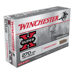 Winchester Super X .270 Win 130gr Power Point 20 Rounds