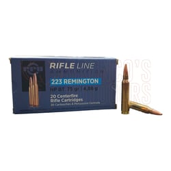 PPU .223 Rem 75gr HP BT 20 Rounds