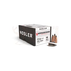 Nosler Varmageddon Projectiles .22 Cal 40gr Flat Base Tipped 250 Count