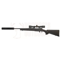 Howa 1500 Black Stock 7mm-08 Rem 20" + Nikko Stirling GamePro 3-9x40 Scope + Ghost Modular Suppressor