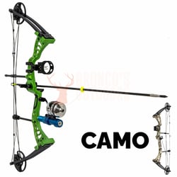 Man Kung MK-CB50 Compound Bow 55 Lbs Camo + Bow Fishing