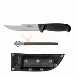 Green River Bushmans Knife 150mm + Sharpening Steel + Leather Sheath