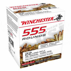 Winchester Super X .22 LR 36gr HP 555 Rounds