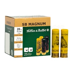 Sellier & Bellot 20ga 76mm Magnum 33.5gr 4 Shot 25 Rounds