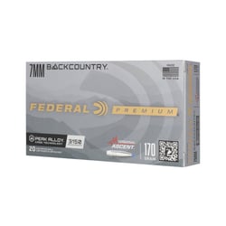 Federal Backcountry 7mm 170gr Terminal Ascent 20 Rounds