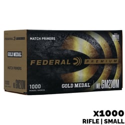 Federal Gold Medal Premium Match Small Rifle Primers 1000 Count
