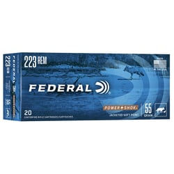 Federal Power Shok .223 Rem 55gr SP 20 Rounds