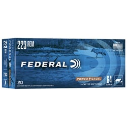 Federal Power-Shok .223 Rem 64gr SP 20 Rounds