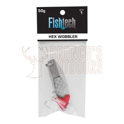 Fishtech Hex Wobbler Lure Silver 24gm