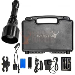 Bushgear BG-600Z Red LED Zoomable Flashlight Full Kit