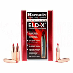 Hornady ELD-X .25 Calibre .257" 110gr Projectiles 100 Count