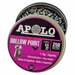 Apolo .22 18gr HP 250 Rounds