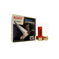 Norma Wingstrike Steel 12ga 3" 36gr #2 Steel Shot Slab 250 Rounds