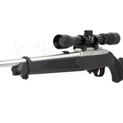 Ruger 10/22 Synthetic Stainless .22 LR + 3-9x32 Scope + Suppressor