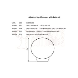 Hikmicro Rusan Q-R Adapter M52x0.75 for Thermal Devices