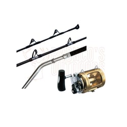 Shimano Status Bluewater Game Rod 5'6" 24-37kg Bent Butt Roller Tip + Shimano Tiagra 50WLRS Reel