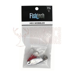 Fishtech Hex Wobbler Lure Silver 24gm