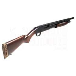 Mossberg 500 Retrograde Persuader Walnut Cyl Bore 12ga with Heat Shield