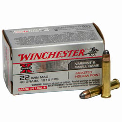 Winchester Super X .22 WMR 40gr JHP 50 Rounds