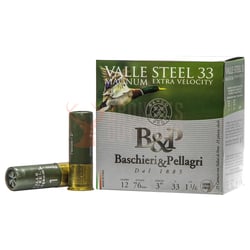 B&P Valle Steel 12ga 3" 33gm #3 250 Rounds
