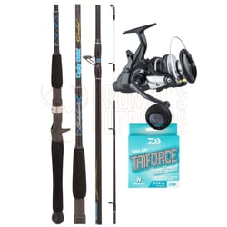Shakespeare Ugly Stik Gold Spin Rod 5' 8-12kg + Daiwa Free Swimmer BR 5000 Spinning Reel + Nylon Line