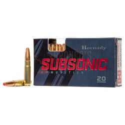 Hornady Subsonic 300 Blackout 190gr Sub-X 20 Rounds