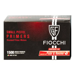 Fiocchi Small Pistol Primers 1500 Count