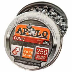 Apolo Conic Pointed Pellets .22 12gr 250 Pellets