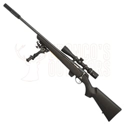 Tikka T1x MTR Left Hand .17 HMR + Burris Droptine Rimfire Scope 3-9x40 Ballistic Plex + 1/2-20 Suppressor + Hyskor Swivel Bipod 6-9"