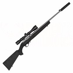 Ruger 10/22 Hogue Stainless Steel .22 LR Rifle + 3-9x40mm Scope + Suppressor